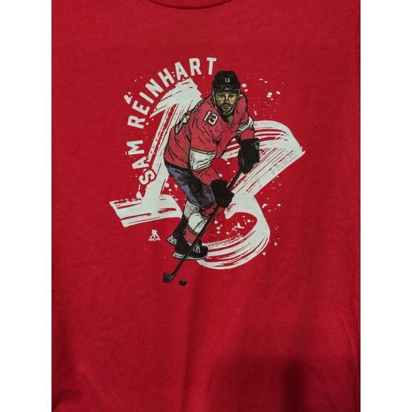 NHLPA Sam Reinhart 13 Youth Hockey Jersey, Red, Size L 10/12. NWT. - Picture 5 of 7